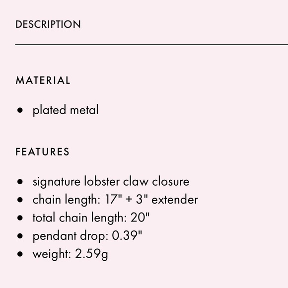 🆕 Kate Spade Gold Tone Mini Pendant, initial “T” - Picture 10 of 10